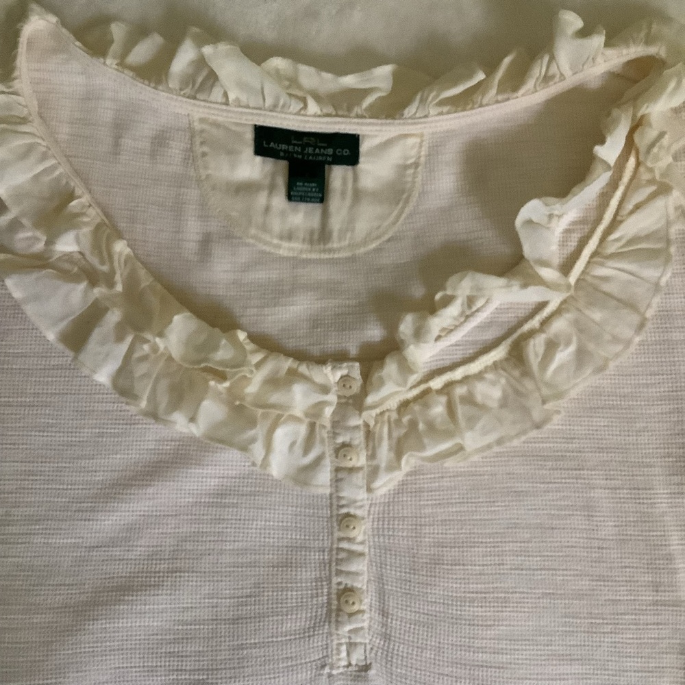 Ralph Lauren Cream Top - Picture 3 of 14